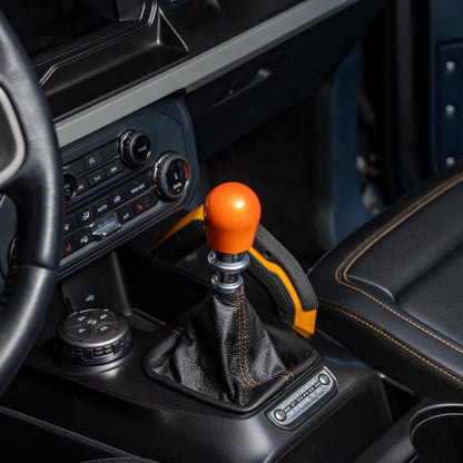 Billetworkz Weighted Shift Knob - Candy Orange - Fits Ford Bronco 6-Speed (2021+)