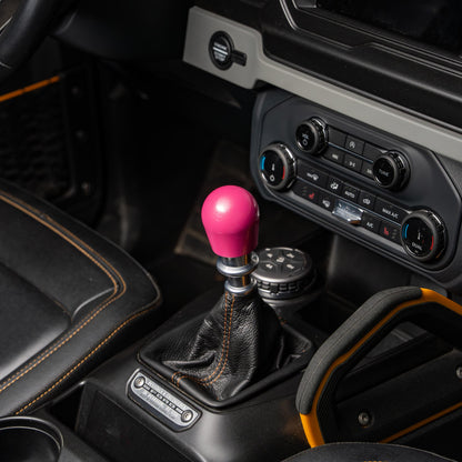 Billetworkz Weighted Shift Knob - Candy Pink - Fits Ford Bronco 6-Speed (2021+)