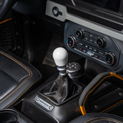 Billetworkz Weighted Shift Knob - Gloss White - Fits Ford Bronco 6-Speed (2021+)