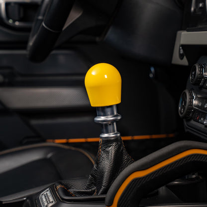 Billetworkz Weighted Shift Knob - Gloss Yellow - Fits Ford Bronco 6-Speed (2021+)
