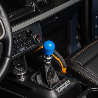 Billetworkz Weighted Shift Knob - Grabber Blue - Fits Ford Bronco 6-Speed (2021+)
