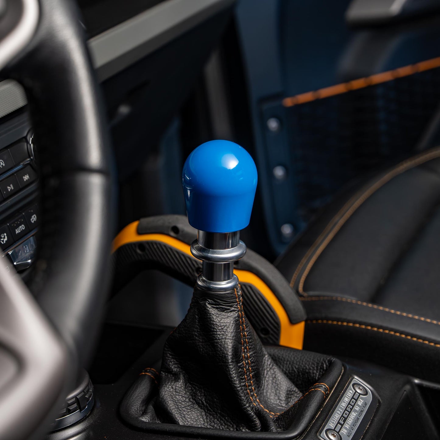 Billetworkz Weighted Shift Knob - Grabber Blue - Fits Ford Bronco 6-Speed (2021+)