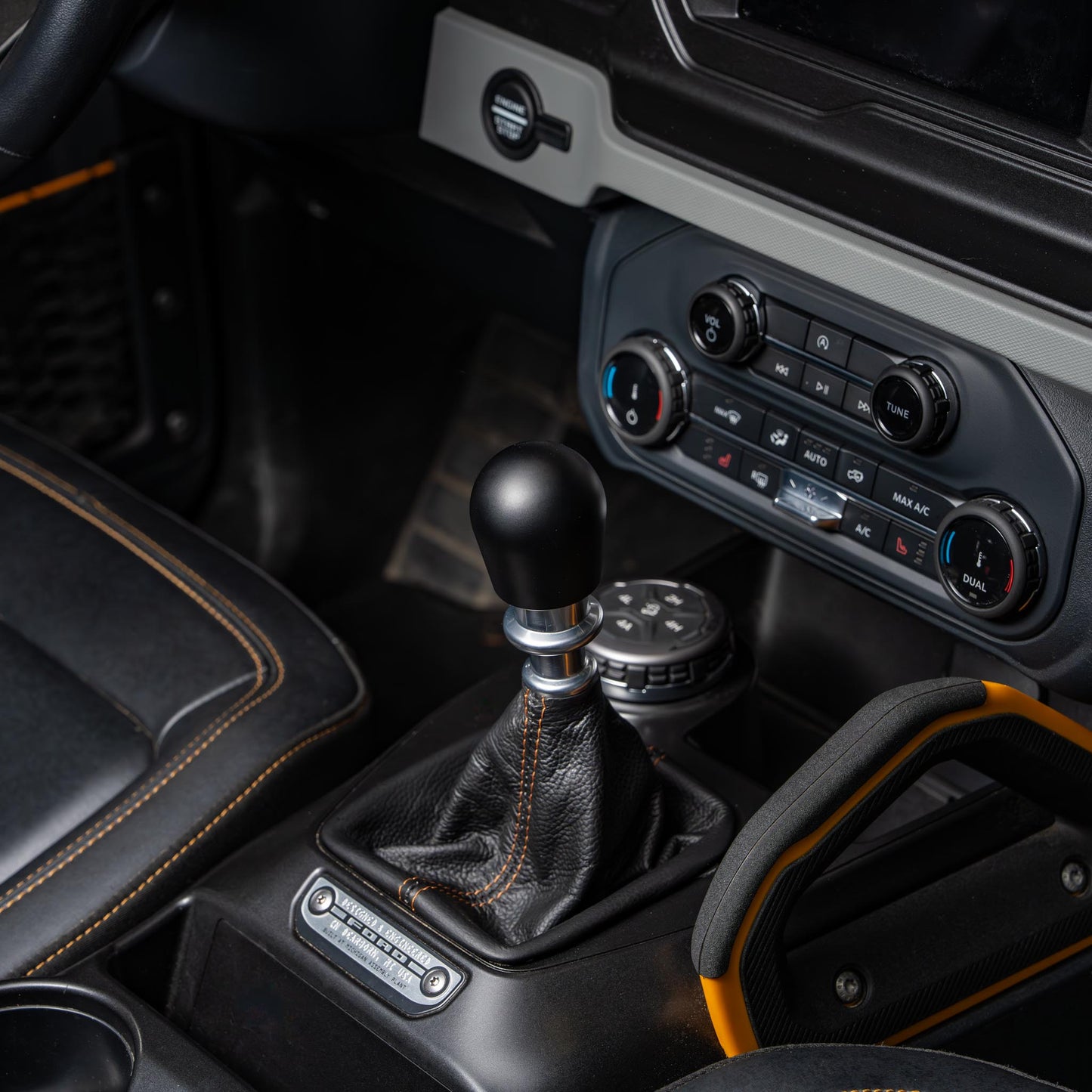 Billetworkz Weighted Shift Knob - Matte Black - Fits Ford Bronco 6-Speed (2021+)