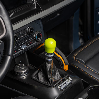 Billetworkz Weighted Shift Knob - Neon Yellow - Fits Ford Bronco 6-Speed (2021+)