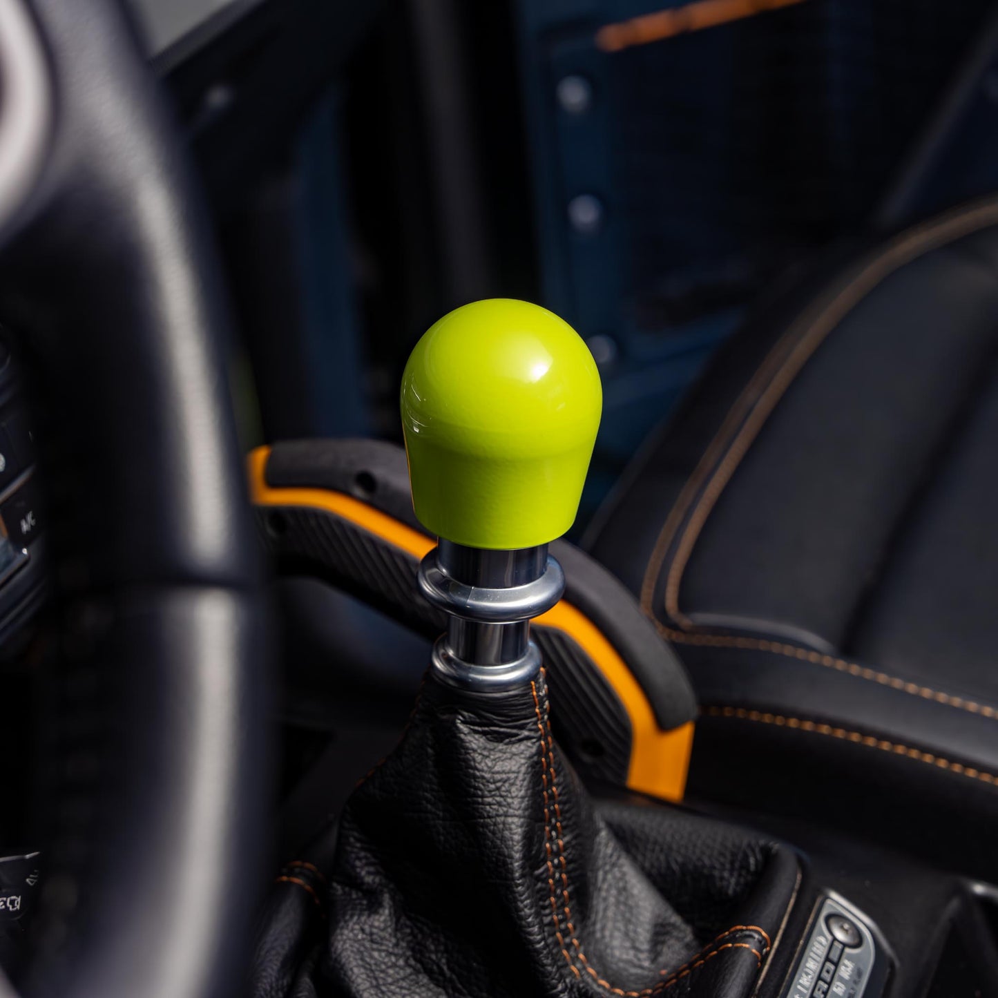 Billetworkz Weighted Shift Knob - Neon Yellow - Fits Ford Bronco 6-Speed (2021+)