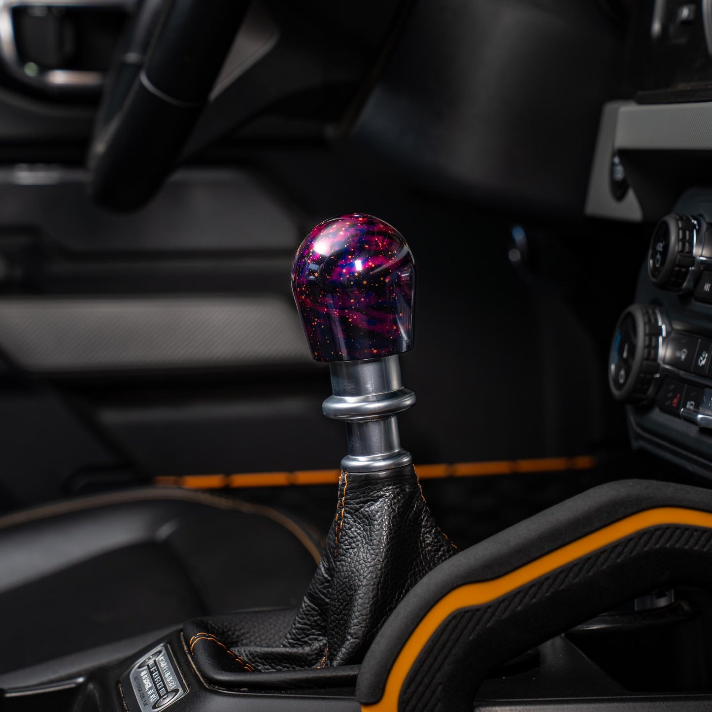 Billetworkz Shift Knob - Purple Cosmic Space - Fits Ford Bronco 6-Speed (2021+)