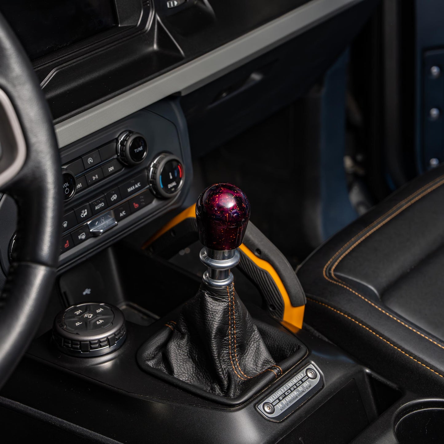 Billetworkz Shift Knob - Purple Cosmic Space - Fits Ford Bronco 6-Speed (2021+)