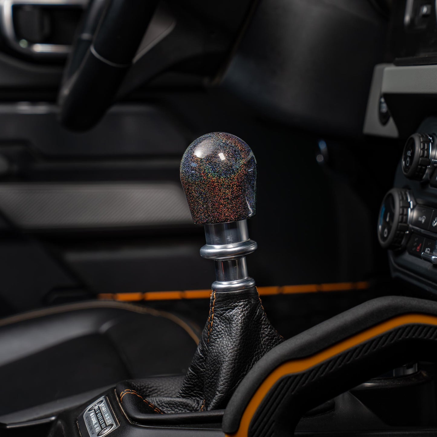 Billetworkz Weighted Shift Knob - Rainbow Sparkle - Fits Ford Bronco 6-Speed (2021+)