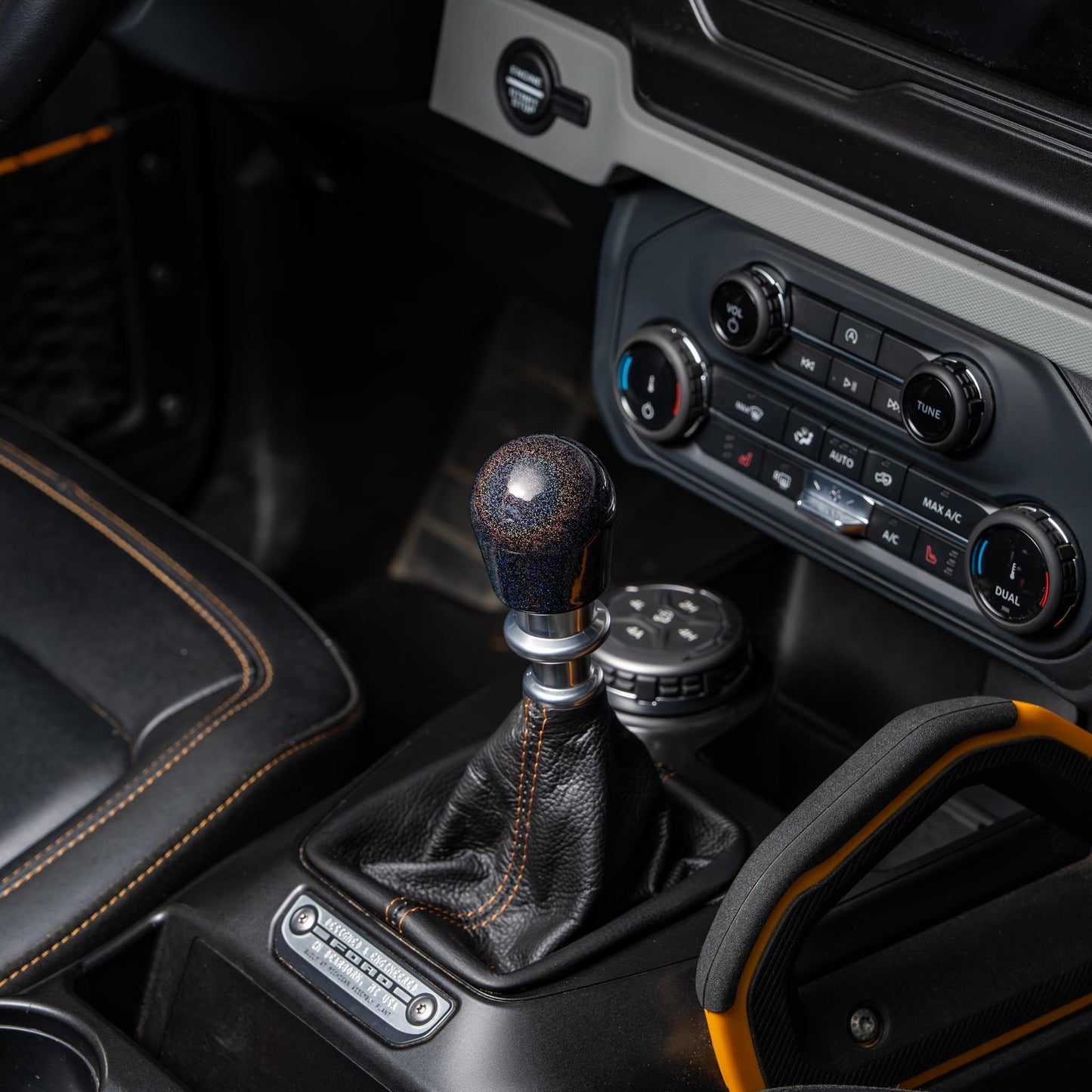 Billetworkz Weighted Shift Knob - Rainbow Sparkle - Fits Ford Bronco 6-Speed (2021+)