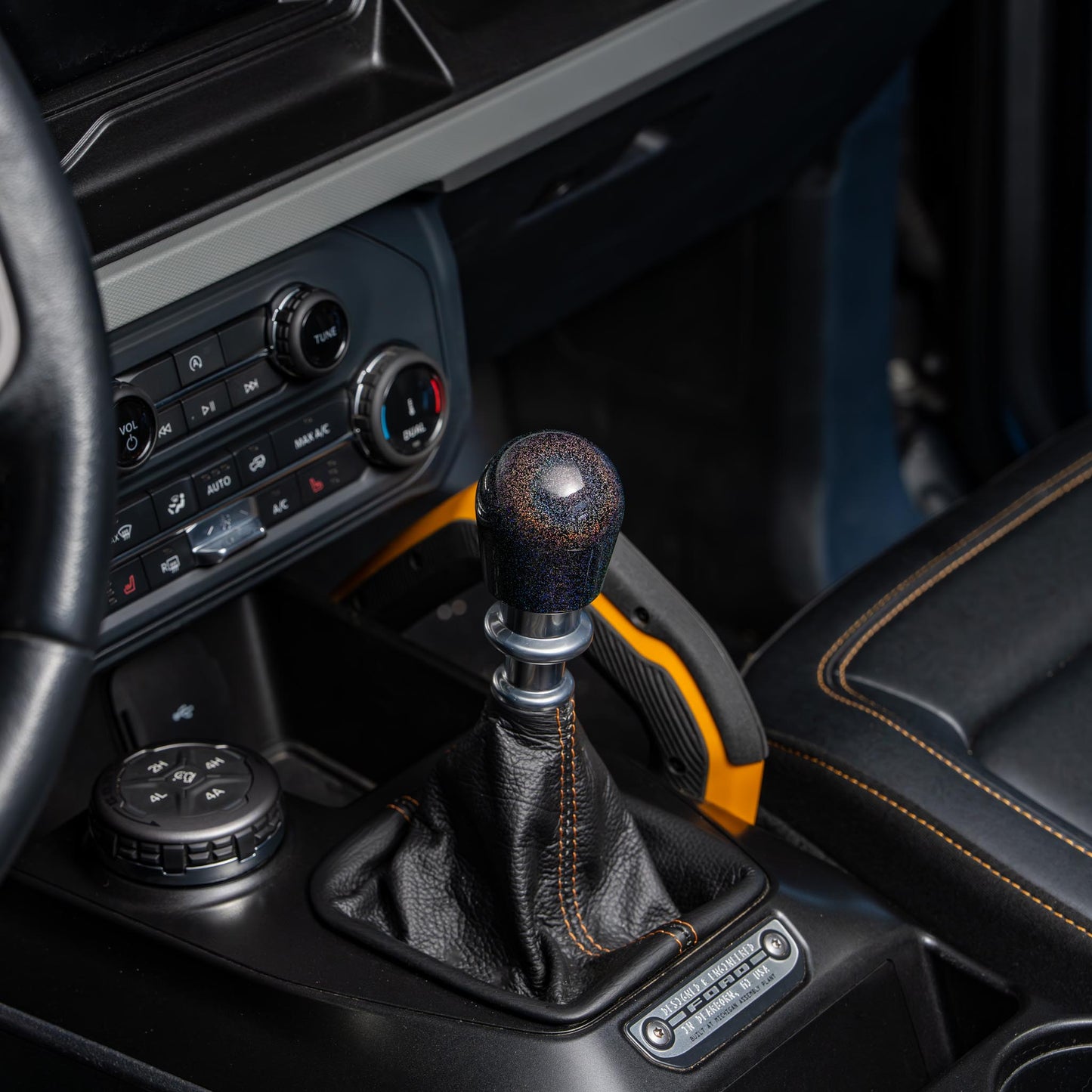 Billetworkz Weighted Shift Knob - Rainbow Sparkle - Fits Ford Bronco 6-Speed (2021+)