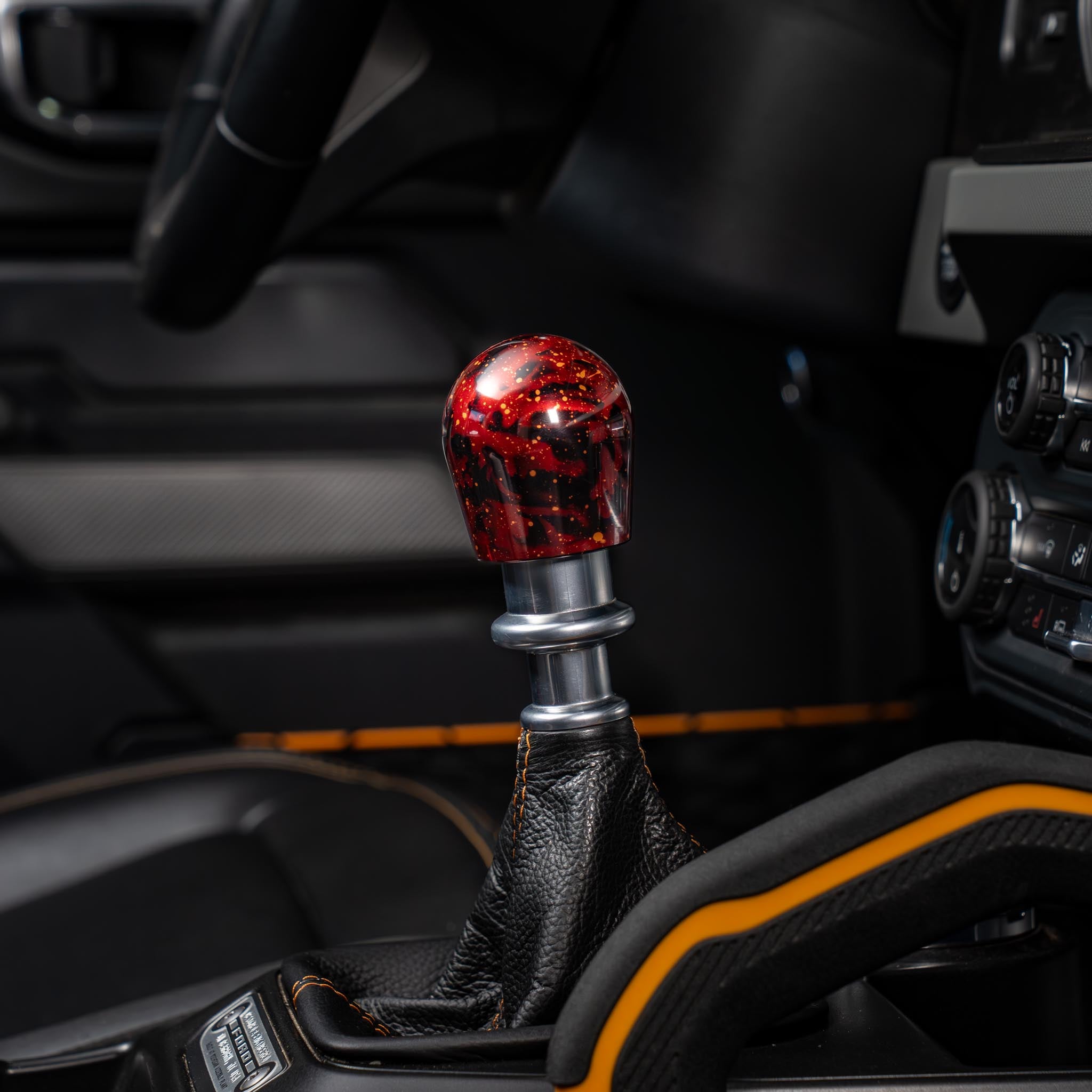 Billetworkz Shift Knob - Red Cosmic Space - Fits Ford Bronco 6