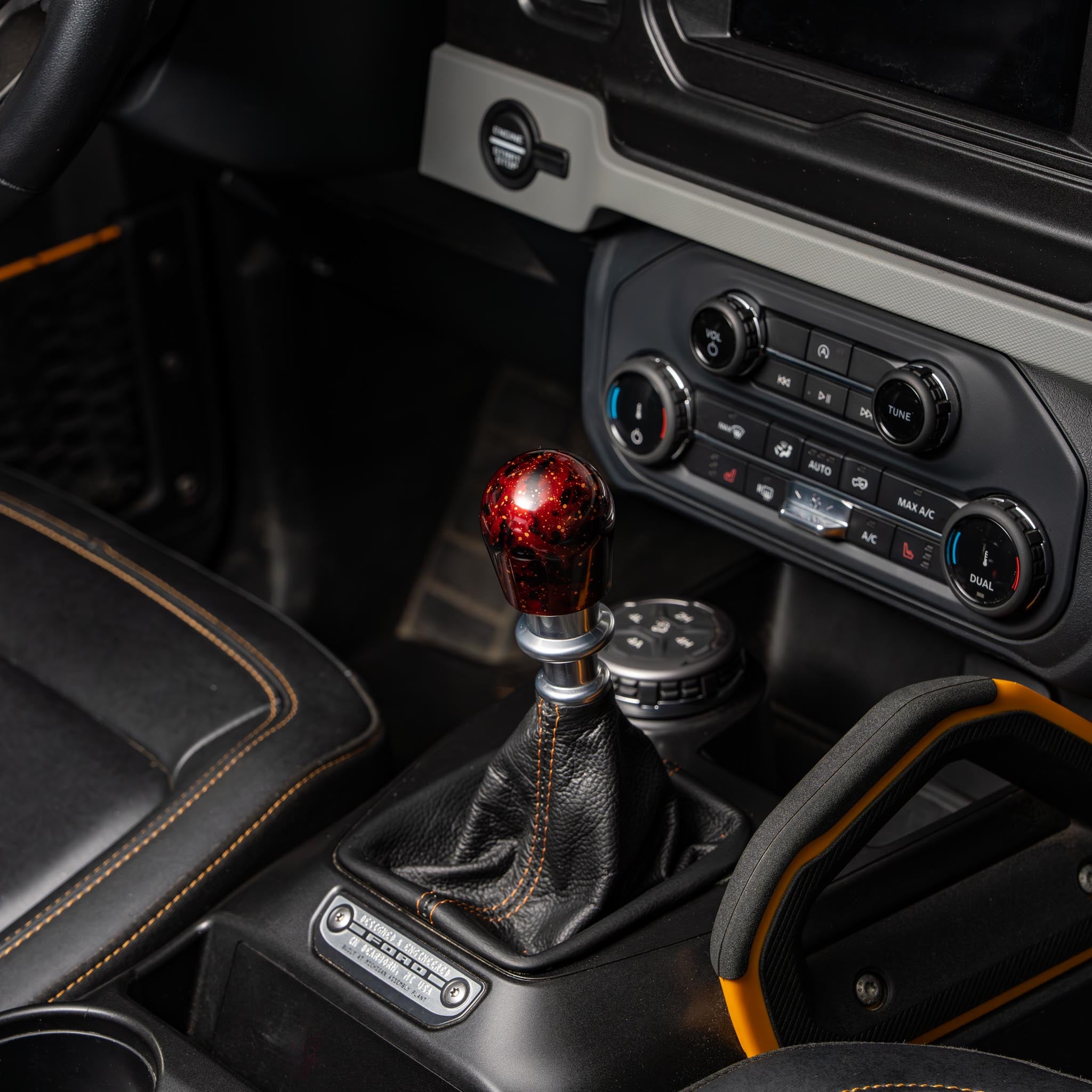 Billetworkz Shift Knob - Red Cosmic Space - Fits Ford Bronco 6