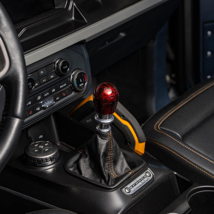 Billetworkz Shift Knob - Red Cosmic Space - Fits Ford Bronco 6-Speed (2021+)