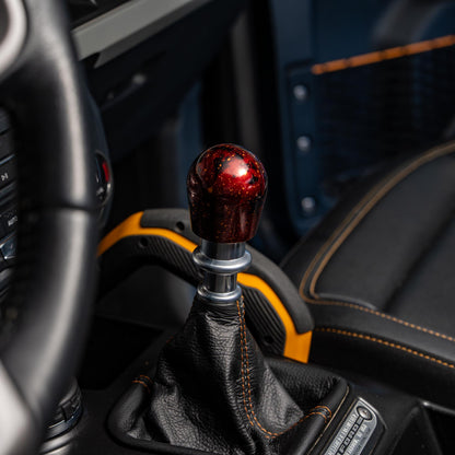 Billetworkz Shift Knob - Red Cosmic Space - Fits Ford Bronco 6-Speed (2021+)