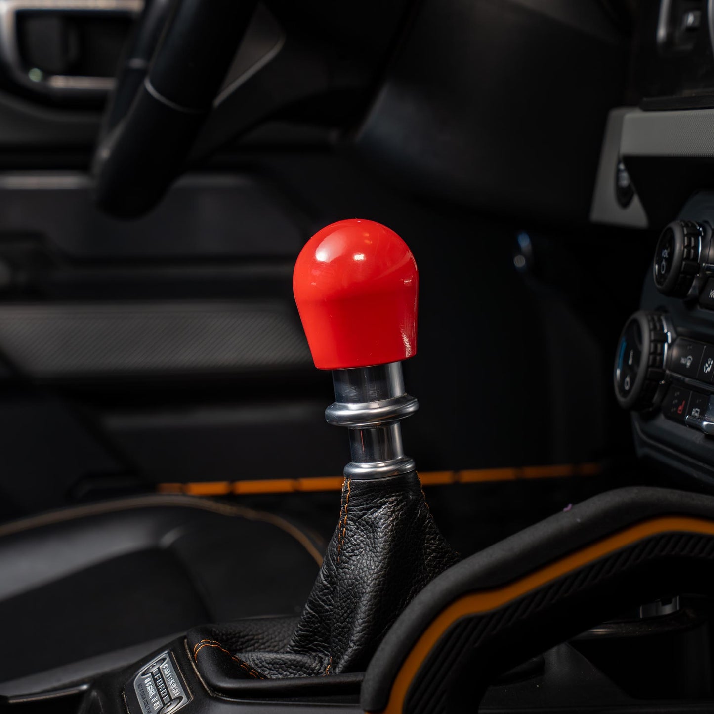 Billetworkz Weighted Shift Knob - Gloss Red - Fits Ford Bronco 6-Speed (2021+)