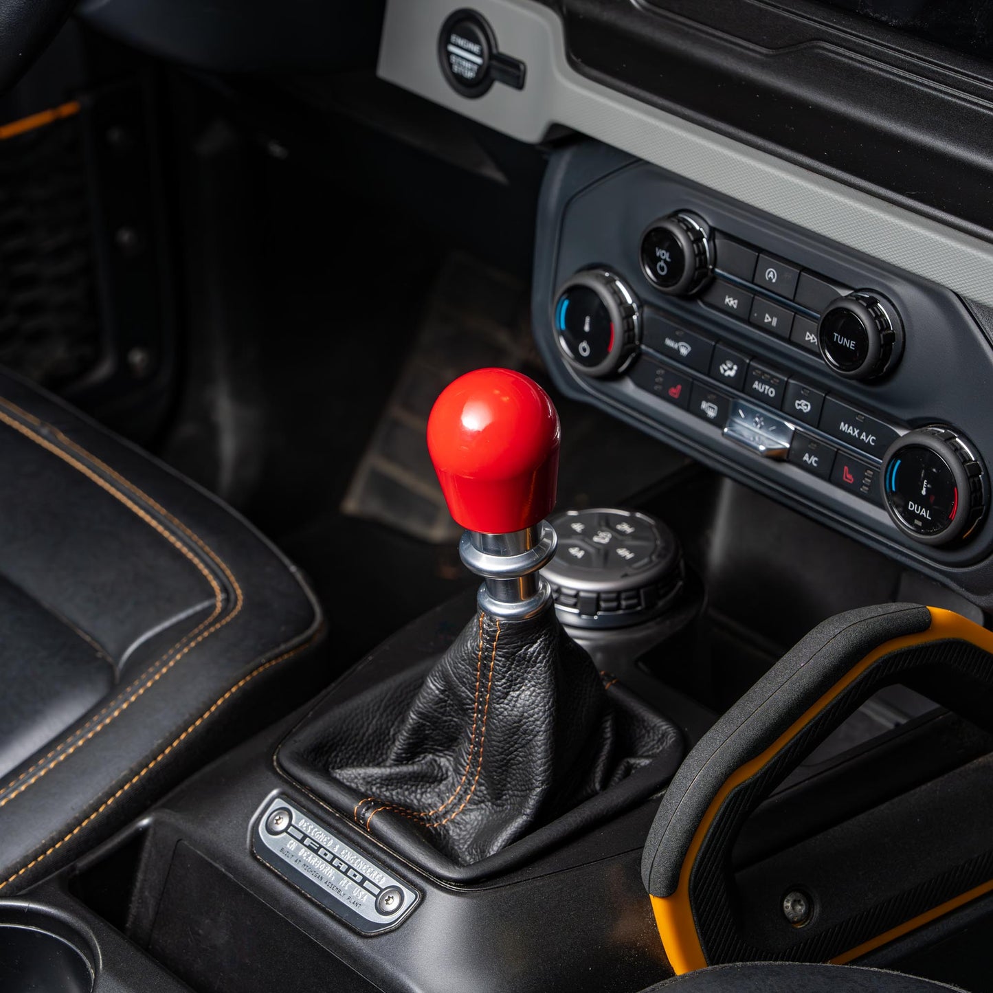 Billetworkz Weighted Shift Knob - Gloss Red - Fits Ford Bronco 6-Speed (2021+)