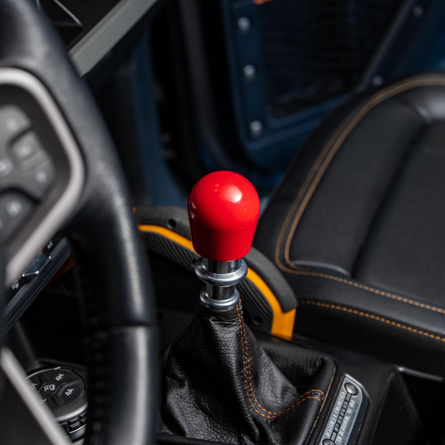 Billetworkz Weighted Shift Knob - Gloss Red - Fits Ford Bronco 6-Speed (2021+)