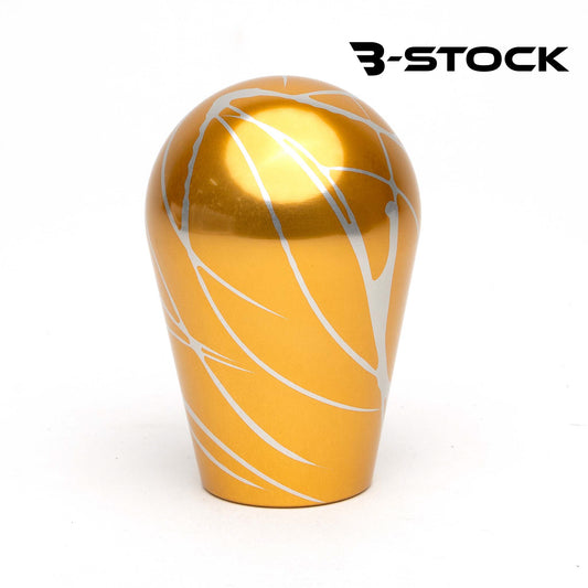 "B" Stock Shift Knob - Gold with Silver Splash