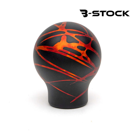 "B" Stock Shift Knob - Matte Black with Fire Splash