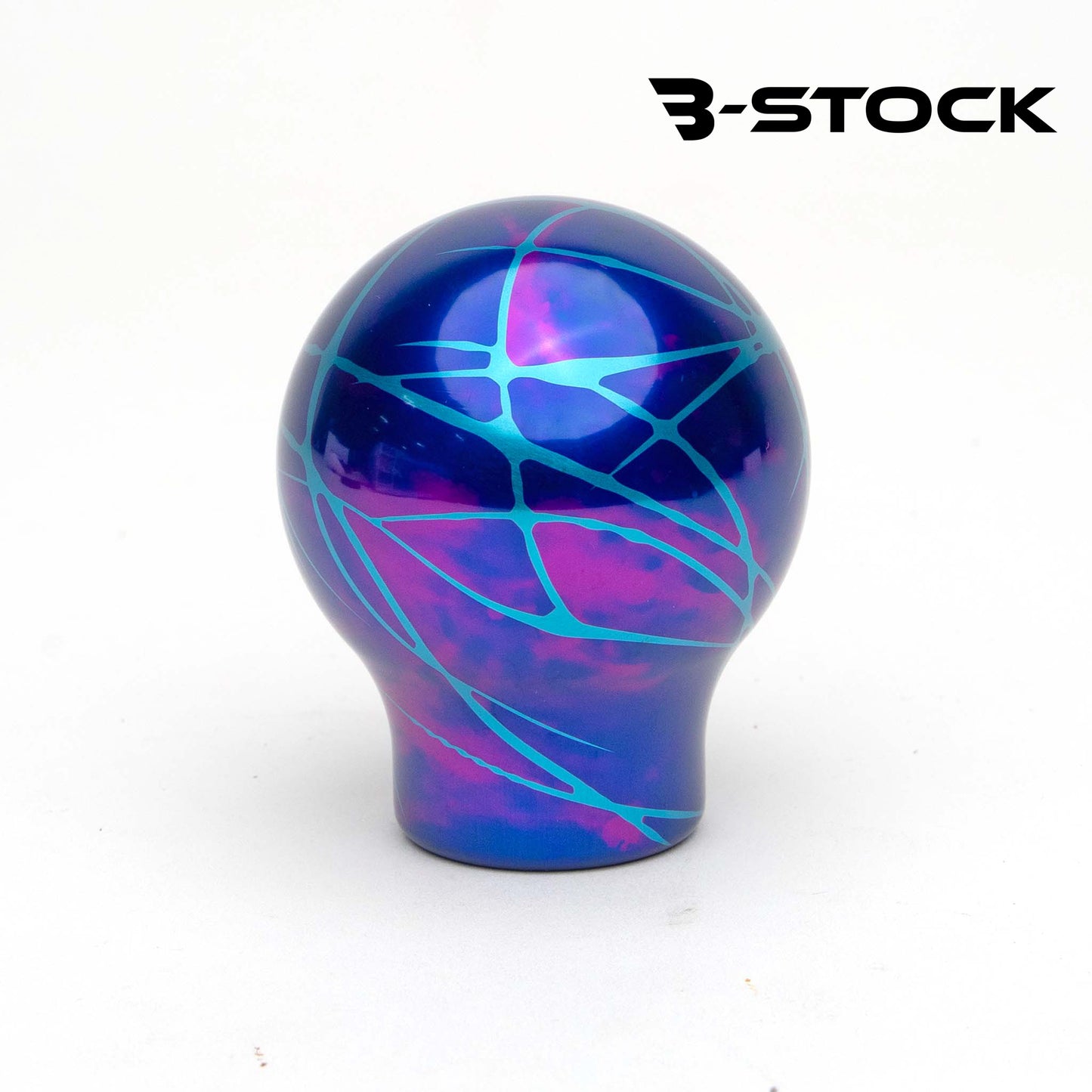 "B" Stock Shift Knob - Nebula with Teal Splash