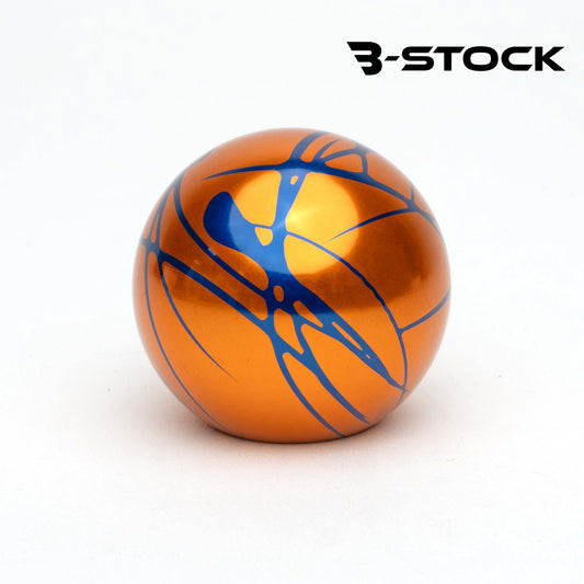 "B" Stock Shift Knob - Orange with Blue Splash