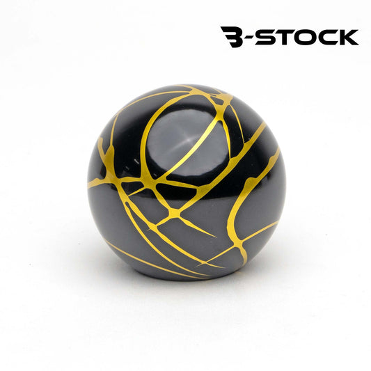 "B" Stock Shift Knob - Black with Gold Splash