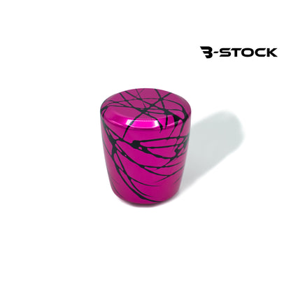 B-Stock Anodized Shift Knob – Multiple Shapes – Pink w/ Black Splash – No Engraving