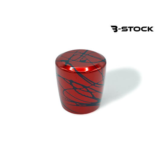 B-Stock Anodized Shift Knob – Sledge – Red w/ Black Splash – No Engraving
