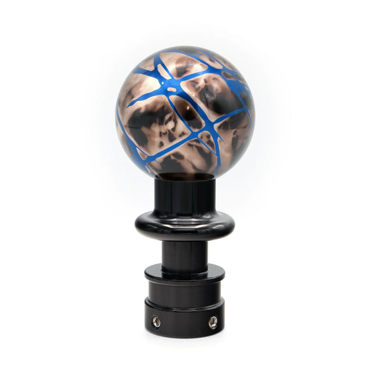 Billetworkz Automatic Shifter - Black Smoke w/Blue Splash  - Fits Chevrolet Camaro  (2016-2024)