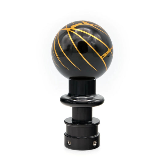 Billetworkz Automatic Shifter - Black w/ Gold Splash - Fits Jeep Wrangler JL (2018-Present)