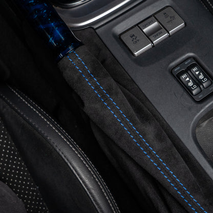 Billetworkz Alcantara Kit (Ultimate): Shift Knob, Shift Boot, E-Brake Boot Kit, and Door Pull Straps - Subaru BRZ/Toyota GR86 2022+ (Automatic)