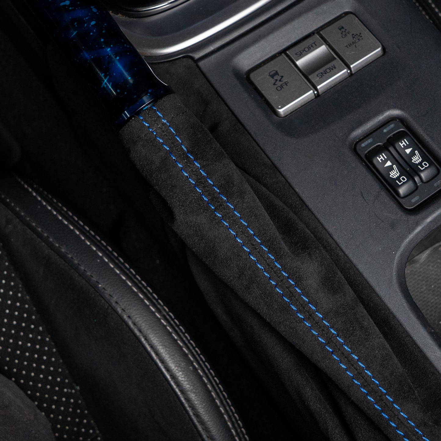 Billetworkz Alcantara Kit (Ultimate): Shift Knob, Shift Boot, E-Brake Boot Kit, and Door Pull Straps - Subaru BRZ/Toyota GR86 2022+ (Automatic)