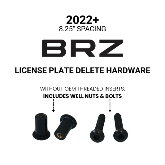 Billetworkz License Plate Delete Hardware - 2022+ BRZ