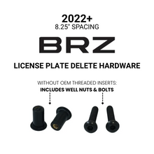 Billetworkz License Plate Delete Hardware - 2022+ BRZ