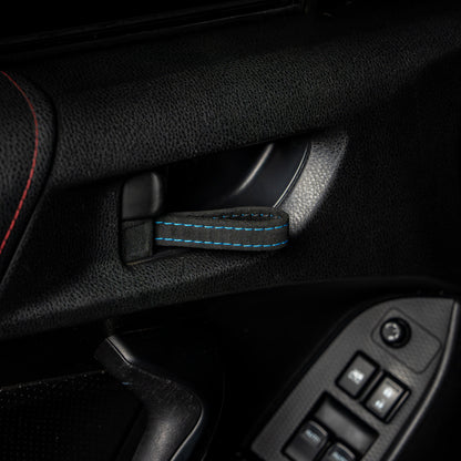Billetworkz Alcantara Door Pull Strap Kit - Fits Subaru WRX/STI, BRZ, Crosstrek & More (2008–2021)
