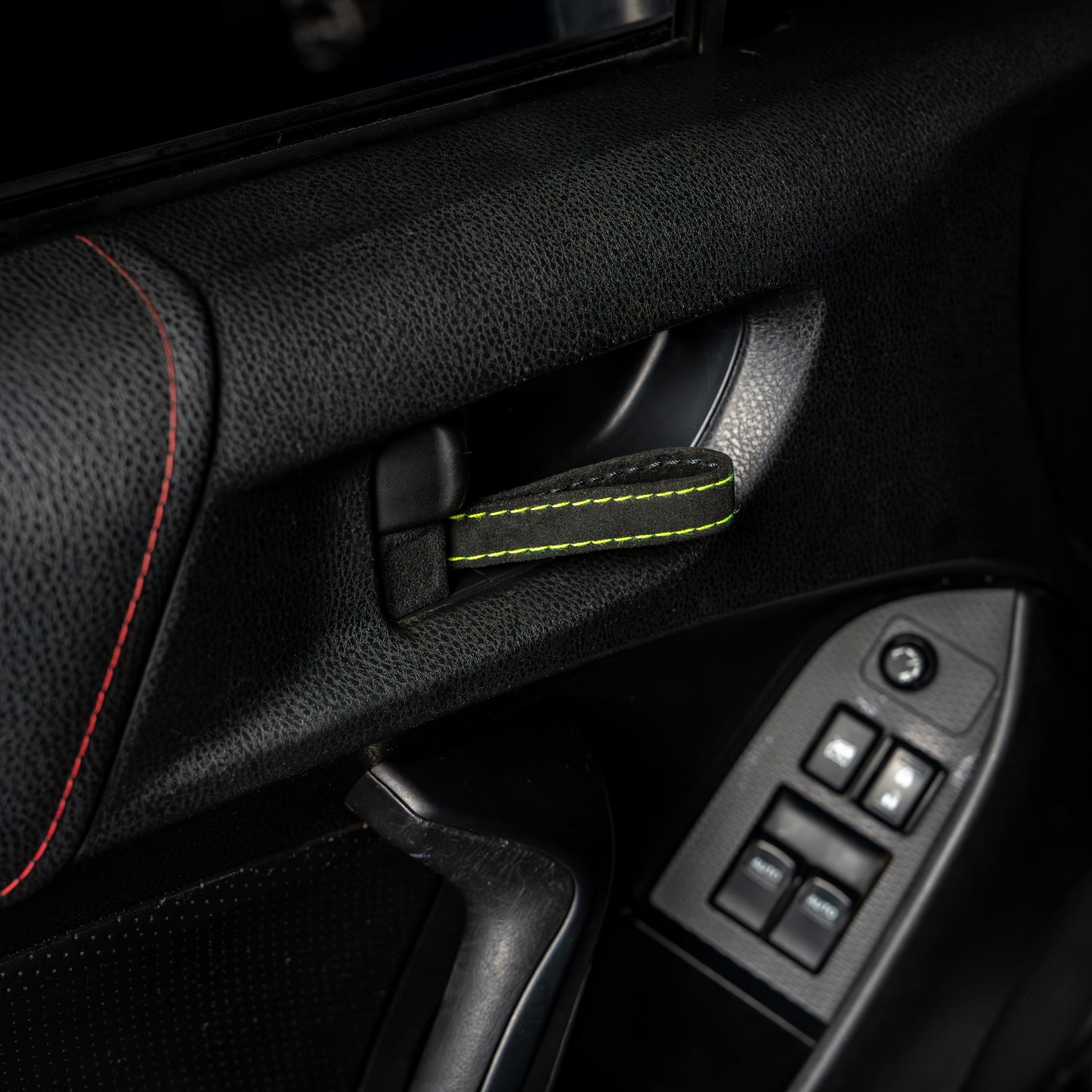 Billetworkz Alcantara Door Pull Strap Kit - Fits Subaru WRX/STI, BRZ, Crosstrek & More (2008–2021)