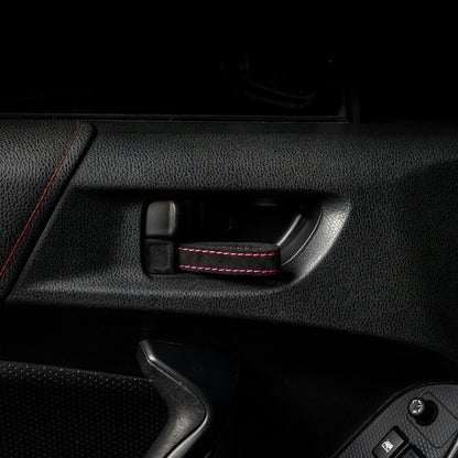 Billetworkz Alcantara Door Pull Strap Kit - Fits Subaru WRX/STI, BRZ, Crosstrek & More (2008–2021)