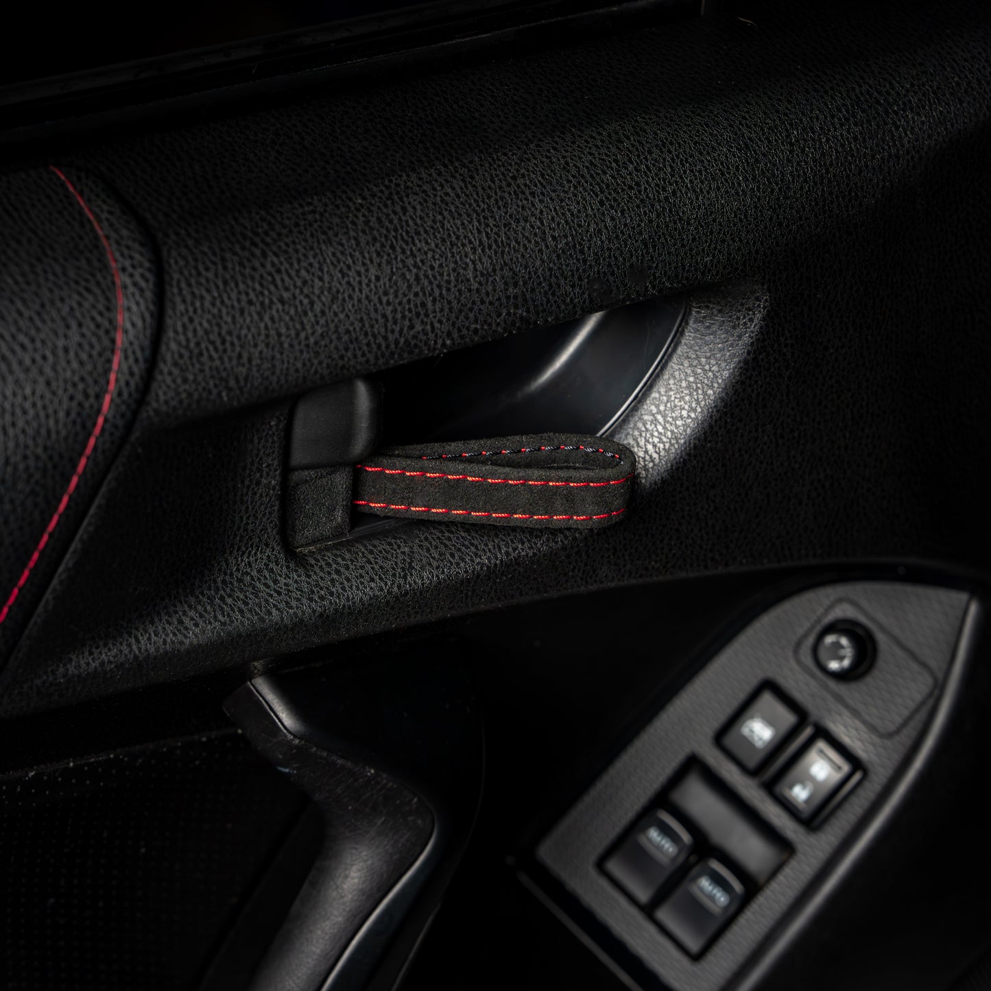 Billetworkz Alcantara Door Pull Strap Kit - Fits Subaru WRX/STI, BRZ, Crosstrek & More (2008–2021)