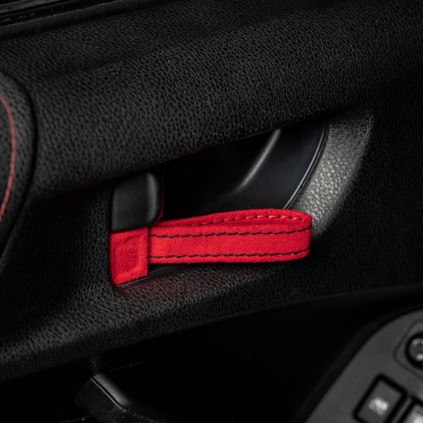 Billetworkz Alcantara Door Pull Strap Kit - Fits Subaru WRX/STI, BRZ, Crosstrek & More (2008–2021)