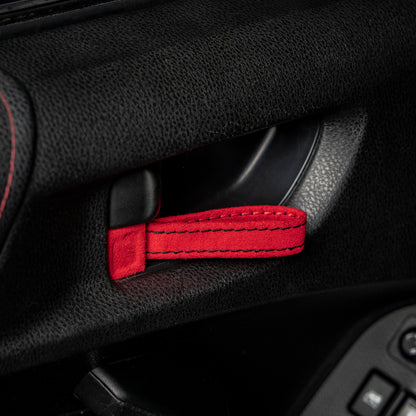 Billetworkz Alcantara Door Pull Strap Kit - Fits Subaru WRX/STI, BRZ, Crosstrek & More (2008–2021)