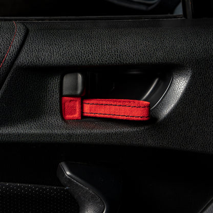 Billetworkz Alcantara Door Pull Strap Kit - Fits Subaru WRX/STI, BRZ, Crosstrek & More (2008–2021)