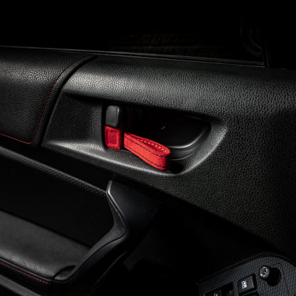 Billetworkz Alcantara Door Pull Strap Kit - Fits Subaru WRX/STI, BRZ, Crosstrek & More (2008–2021)