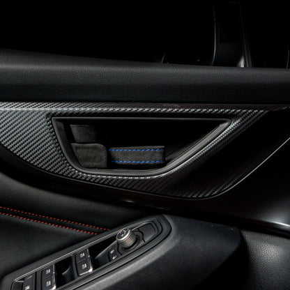 Billetworkz Alcantara Door Pull Strap Kit - Fits Subaru WRX/STI, BRZ, GR86, Crosstrek & More (2022+)
