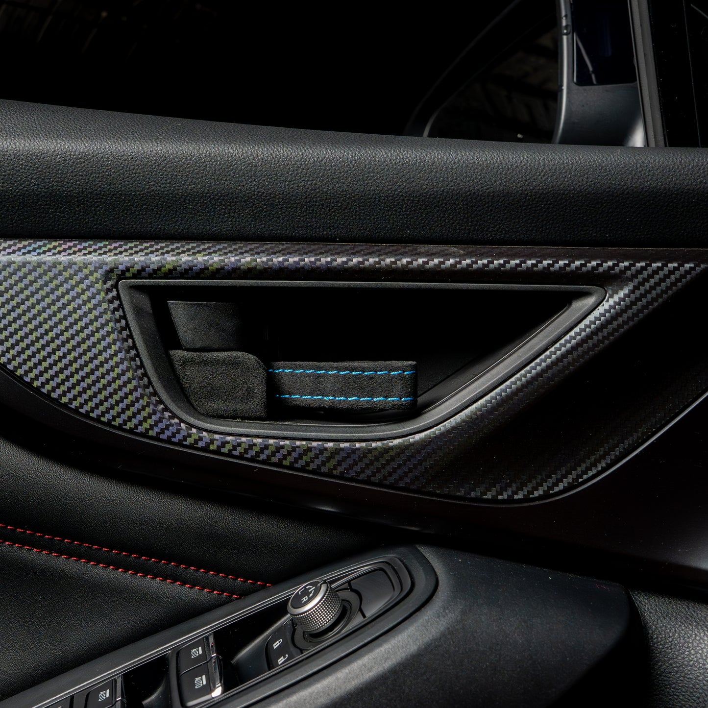 Billetworkz Alcantara Door Pull Strap Kit - Fits Subaru WRX/STI, BRZ, GR86, Crosstrek & More (2022+)
