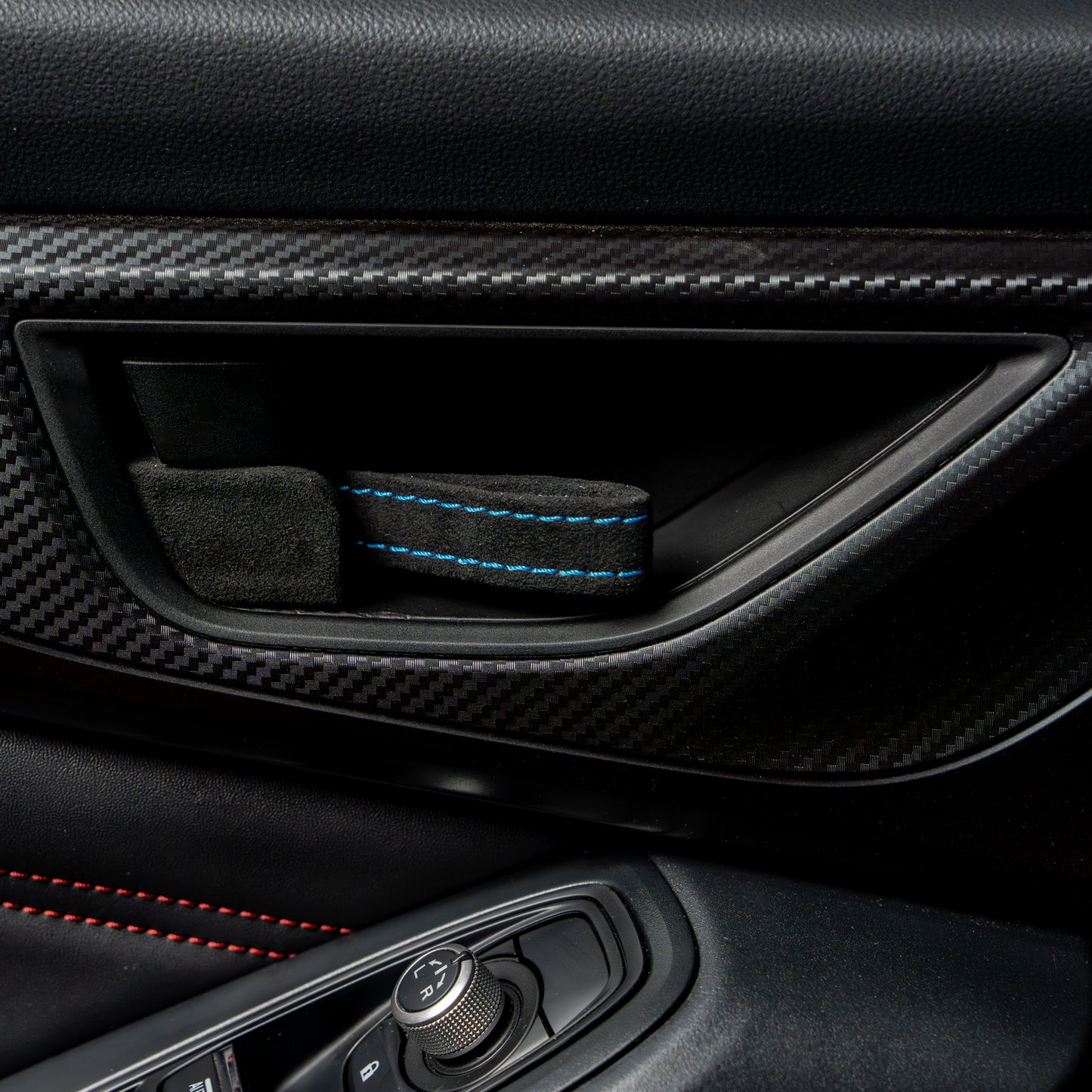 Billetworkz Alcantara Door Pull Strap Kit - Fits Subaru WRX/STI, BRZ, GR86, Crosstrek & More (2022+)