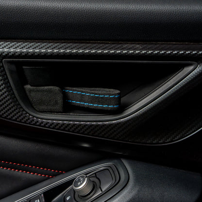 Billetworkz Alcantara Door Pull Strap Kit - Fits Subaru WRX/STI, BRZ, GR86, Crosstrek & More (2022+)