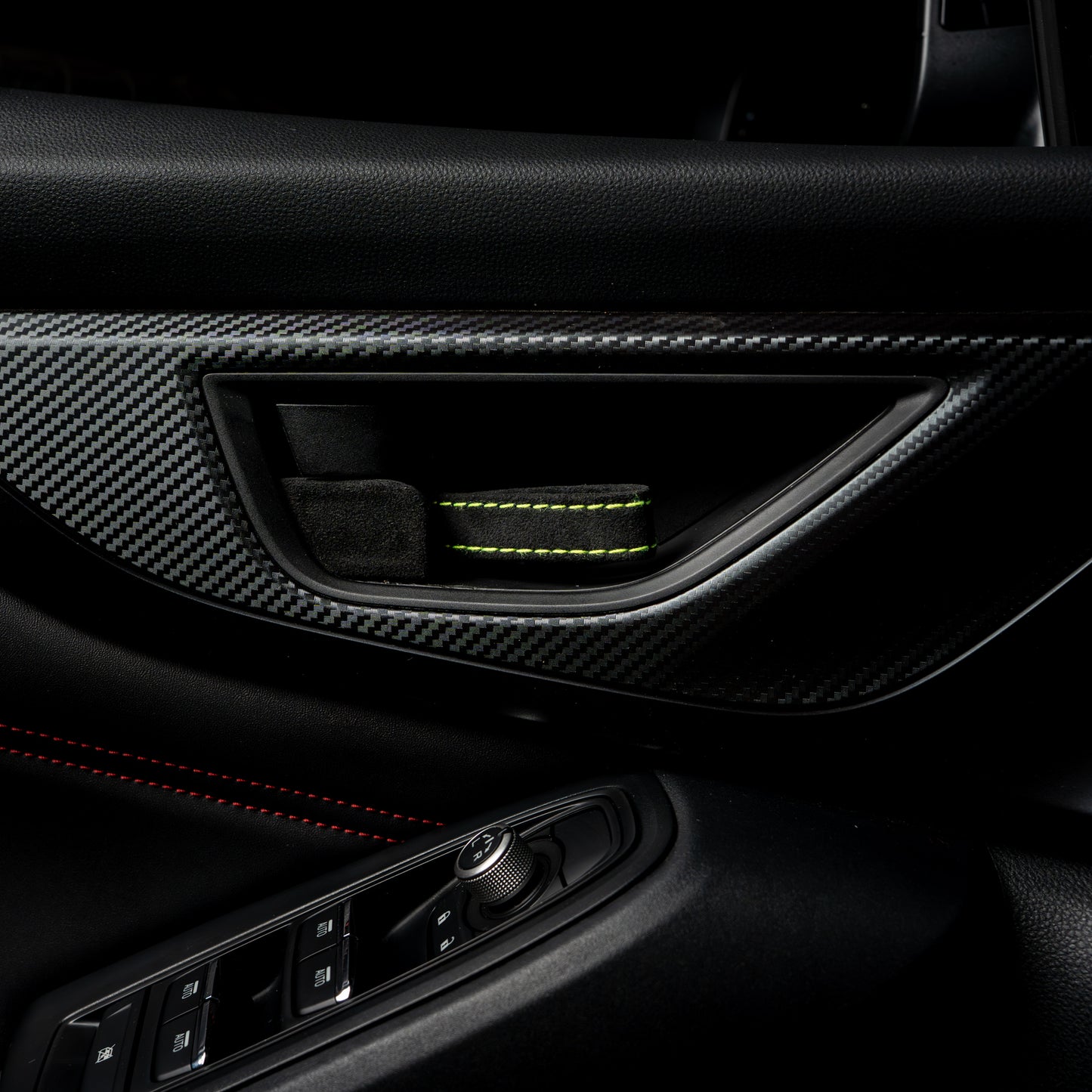 Billetworkz Alcantara Door Pull Strap Kit - Fits Subaru WRX/BRZ/GR86/Ascent (2022+), Crosstrek (2018+) & More