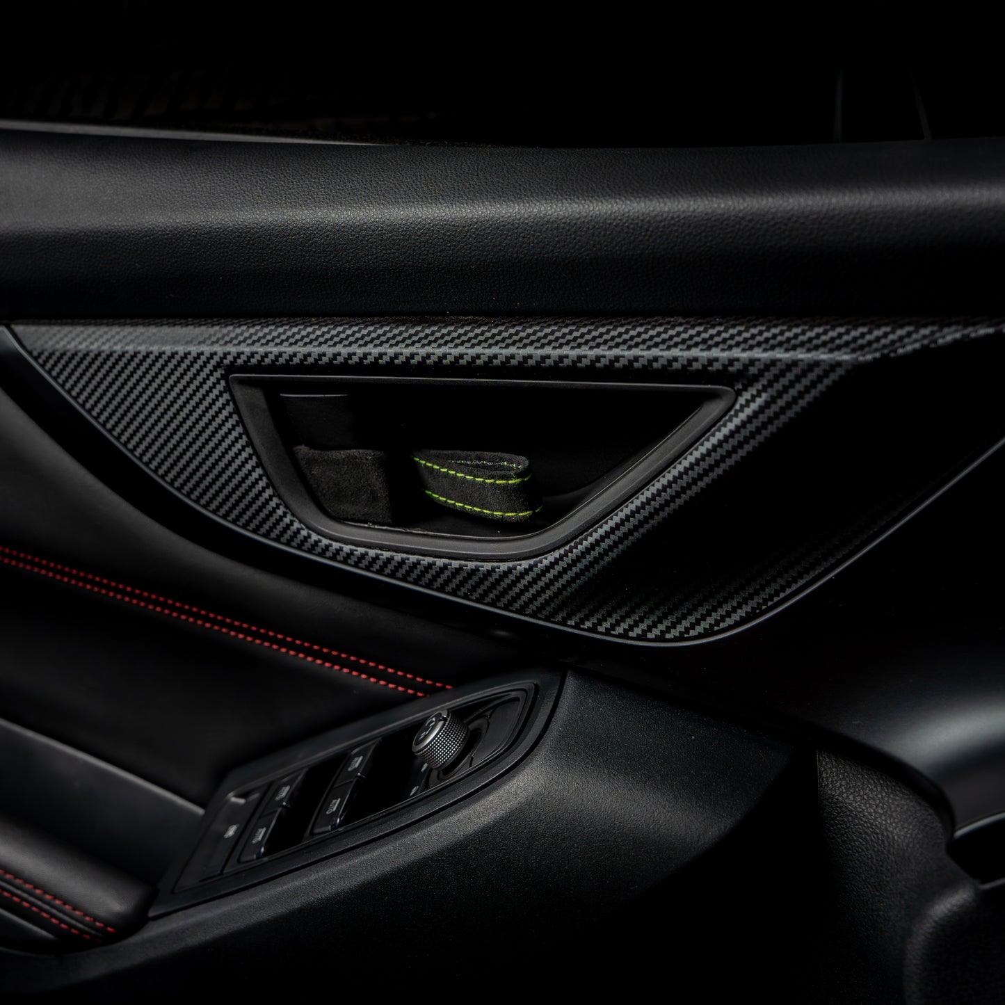 Billetworkz Alcantara Door Pull Strap Kit - Fits Subaru WRX/STI, BRZ, GR86, Crosstrek & More (2022+)