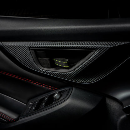 Billetworkz Alcantara Door Pull Strap Kit - Fits Subaru WRX/STI, BRZ, GR86, Crosstrek & More (2022+)
