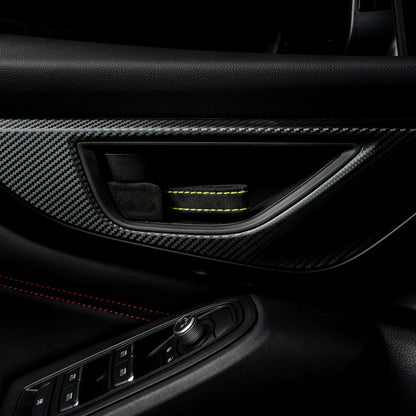 Billetworkz Alcantara Door Pull Strap Kit - Fits Subaru WRX/STI, BRZ, GR86, Crosstrek & More (2022+)